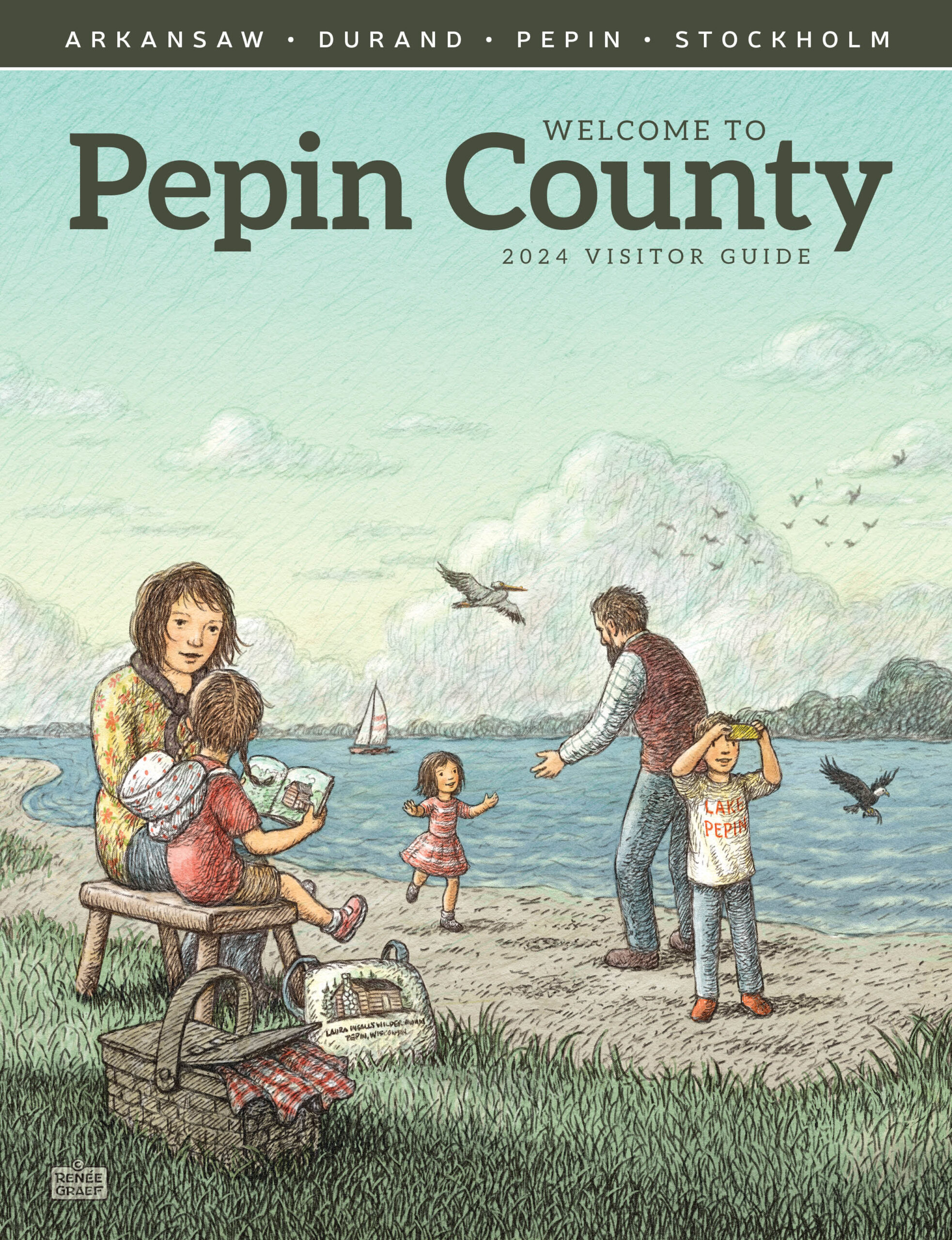 Pepin county visitor guide cover art