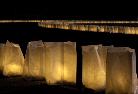 luminaries along a trail