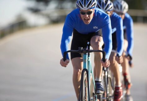 bike riders in a race