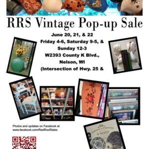 RRS Vintage pop up sale flier