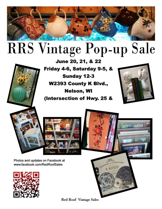 RRS Vintage pop up sale flier